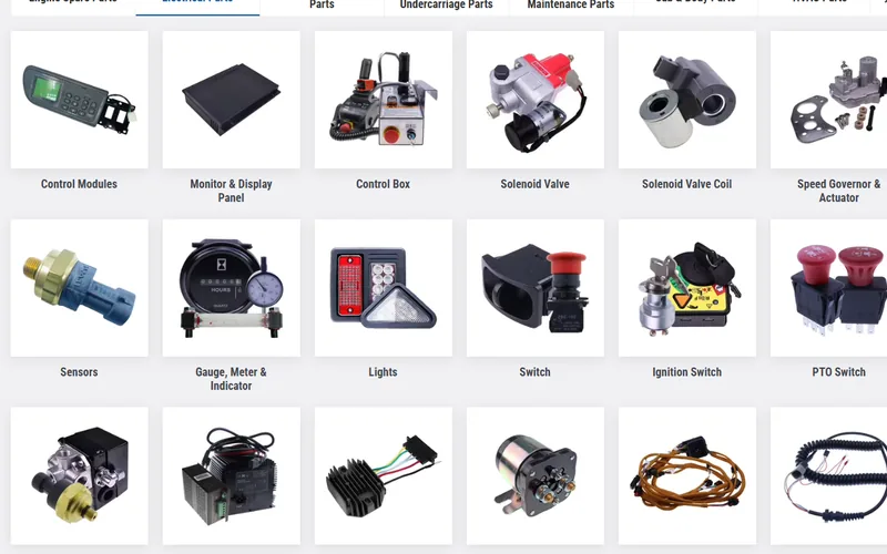 How to Identify 12V and 24V Excavator Electrical Parts