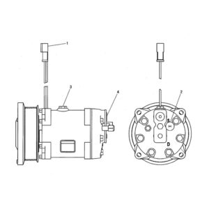 Caterpillar 24 Volt Basic Clutch And Refrigerant Compressor 218-0324