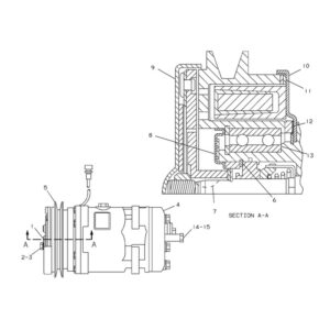 Caterpillar Clutch and Refrigerant Compressor 3E-7704