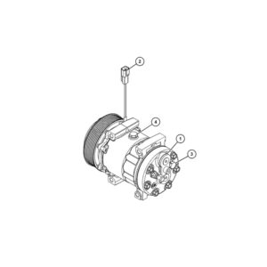 Caterpillar 24 Volt Basic Clutch And Refrigerant Compressor 464-9988
