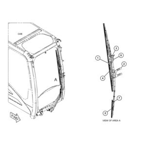 Caterpillar Operator Cabin Window Wiper Blade 434-6242