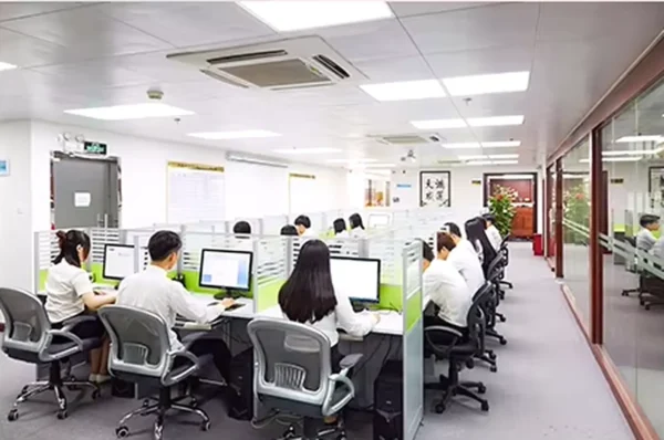 Excavator parts sales and technical team preparing a customer quotation