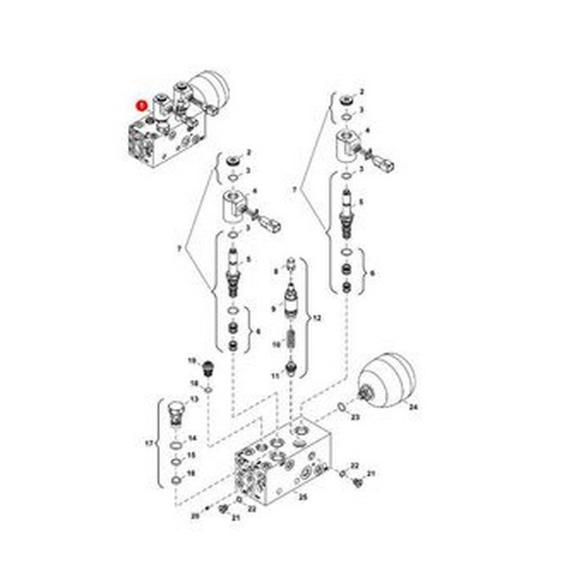 Replacement Manifold 7204476 for BOBCAT
