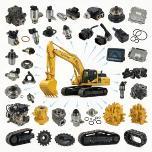 Excavator Construction Machinery Parts Water Pump Turbocharger Hydraulic Pump Diesel Engine Spare Parts for Caterpillar Komatsu