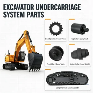Mini Excavator Undercarriage Parts Bottom Roller Top Carrier Roller Drive Sprocket Idler for Kubota KX41 U35 Case CK13 CK15 CK16