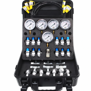 Hydraulic Pressure Test Kit 5 Pressure Gauges 13 Test Fittings 14 Tee Connectors 5