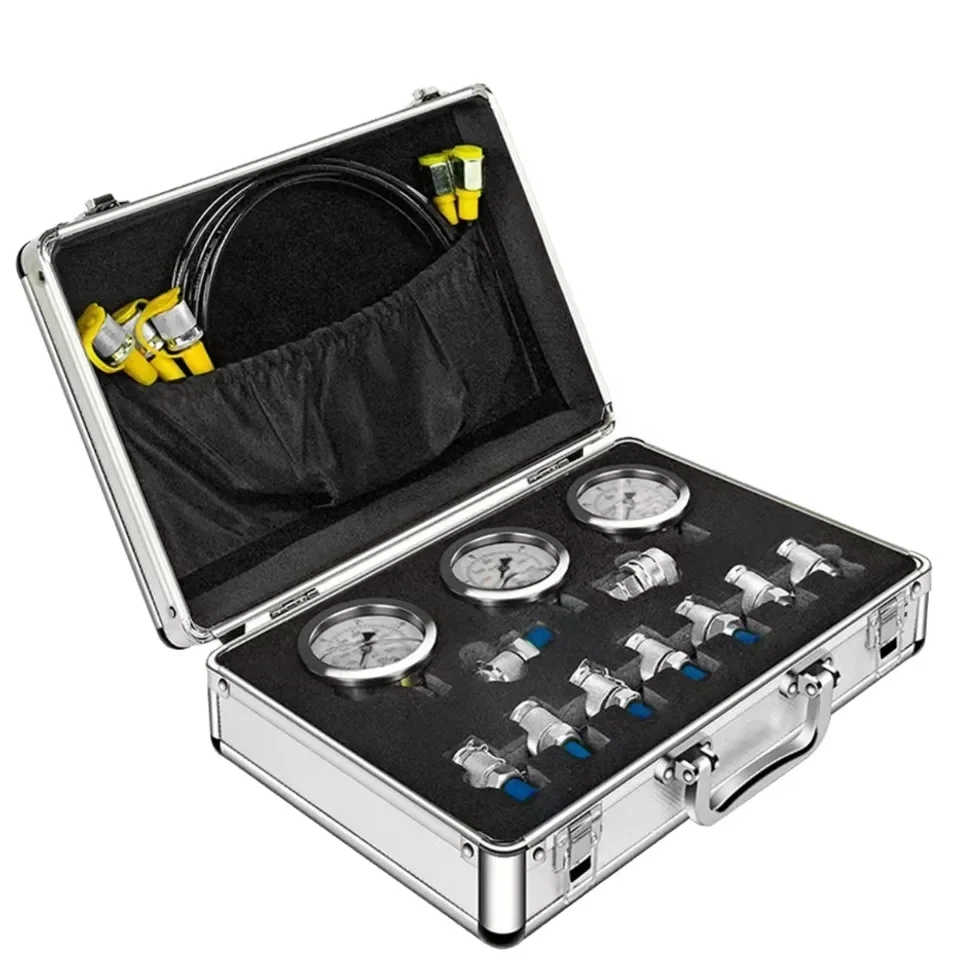Hydraulic Pressure Test Kit Hydraulic Pressure Gauge Kit for Excavator